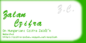 zalan czifra business card